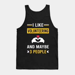 3 People Volunteering Volunteer Tank Top